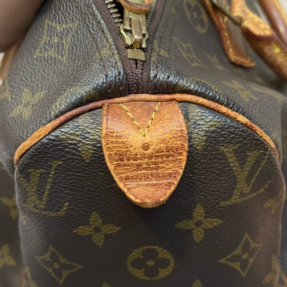 100% Authentic Louis Vuitton Brown Monogram Speedy 30 Handbag - Picture 12 of 15